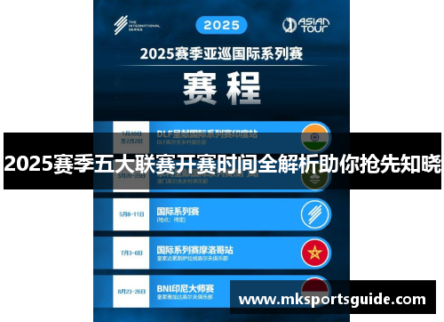 2025赛季五大联赛开赛时间全解析助你抢先知晓